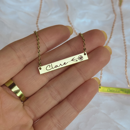 Birth Flower Necklace