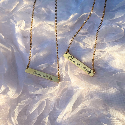 Birth Flower Necklace