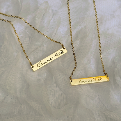 Birth Flower Necklace