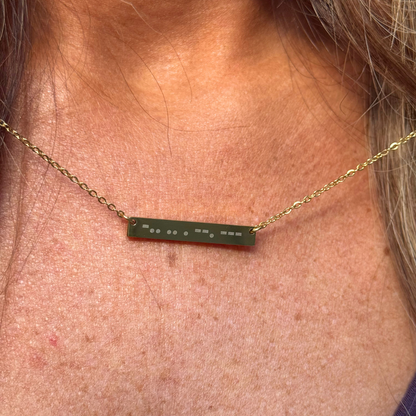 Morse Code Necklace