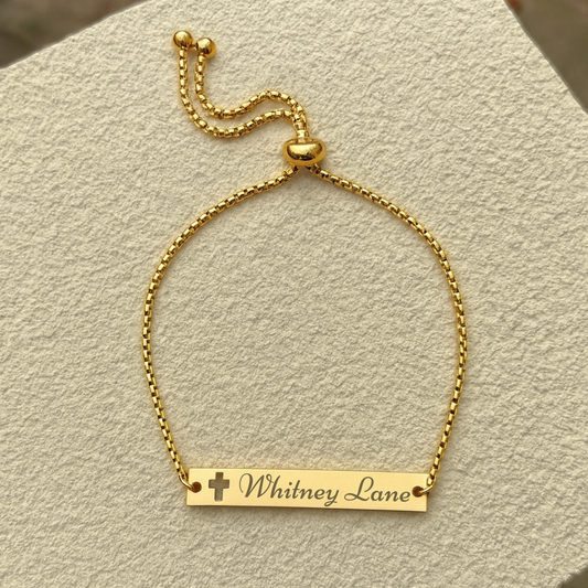 Adjustable Cross Bracelet