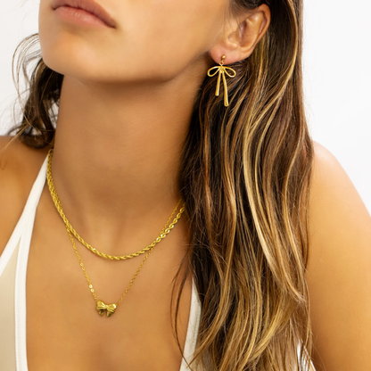 Ribbon Bow Earrings