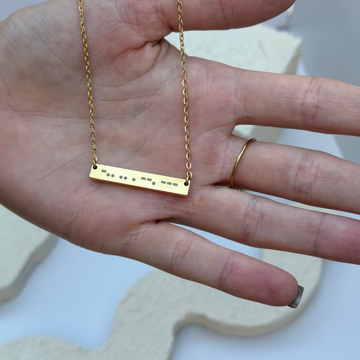 Morse Code Necklace