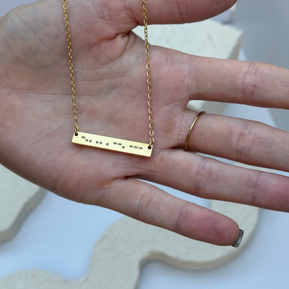 Morse Code Necklace