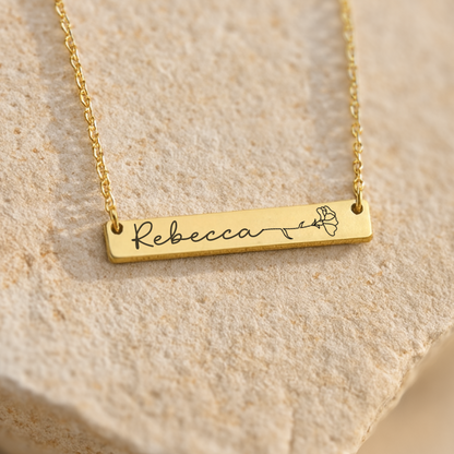 Birth Flower Necklace