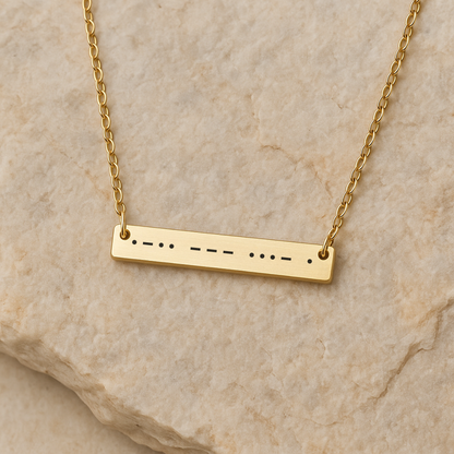 Morse Code Necklace