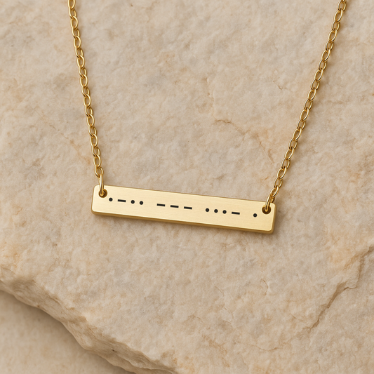 Morse Code Necklace