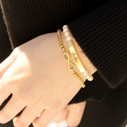 Pearl Gold Bracelet